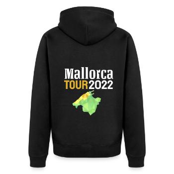 Mallorca Holiday 2022 2021 T-shirt - Unisex Premium Organic Zip Hoodie - black - Back - Nico (187cm)