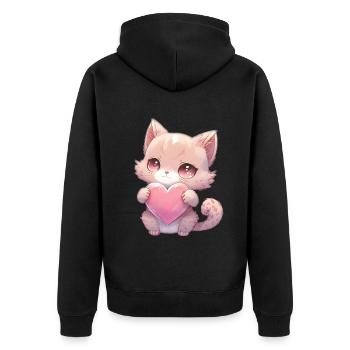 Teddy Bear Cuddly Toy Toy Sleep T-shirt - Veste à capuche bio Premium Unisexe - noir - Dos - Nico (187cm)