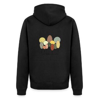 One tree one Life - Veste à capuche bio Premium Unisexe - noir - Dos - Nico (187cm)
