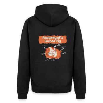 Définition Animal Animal Anatomie de Guêpe de Guinée Hamster - Veste à capuche bio Premium Unisexe - noir - Dos - Nico (187cm)
