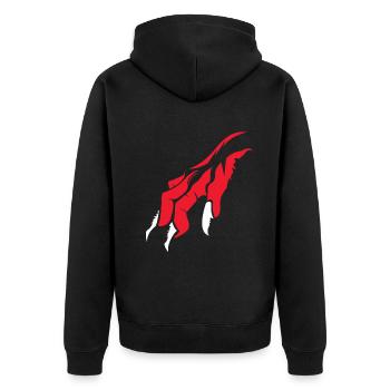Monstre effrayant Mains Griffe Horreur Effrayant Halloween - Veste à capuche bio Premium Unisexe - noir - Dos - Nico (187cm)