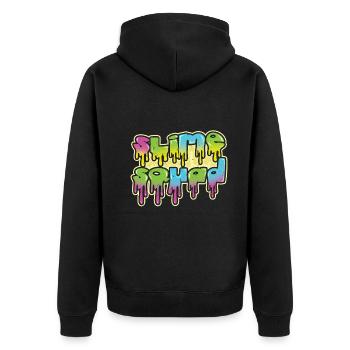 Slime Kid Love Slime Crafts Art Slime Squad - Unisex Premium Organic Zip Hoodie - black - Back - Nico (187cm)
