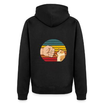 Meilleur costume de hamster de papa au monde pour - Veste à capuche bio Premium Unisexe - noir - Dos - Nico (187cm)