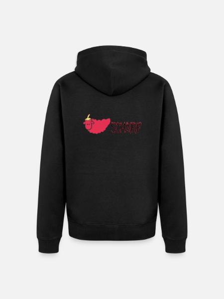 Ein scharfes Schaf - Unisex Premium Bio Zip Hoodie - Schwarz