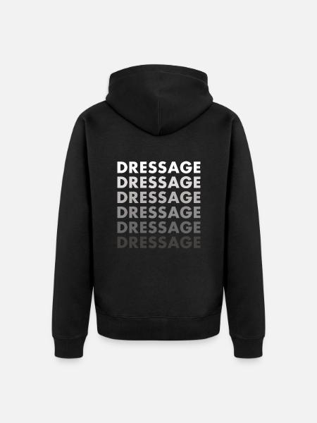 Rider Dressage - Unisex Premium Organic Zip Hoodie - black