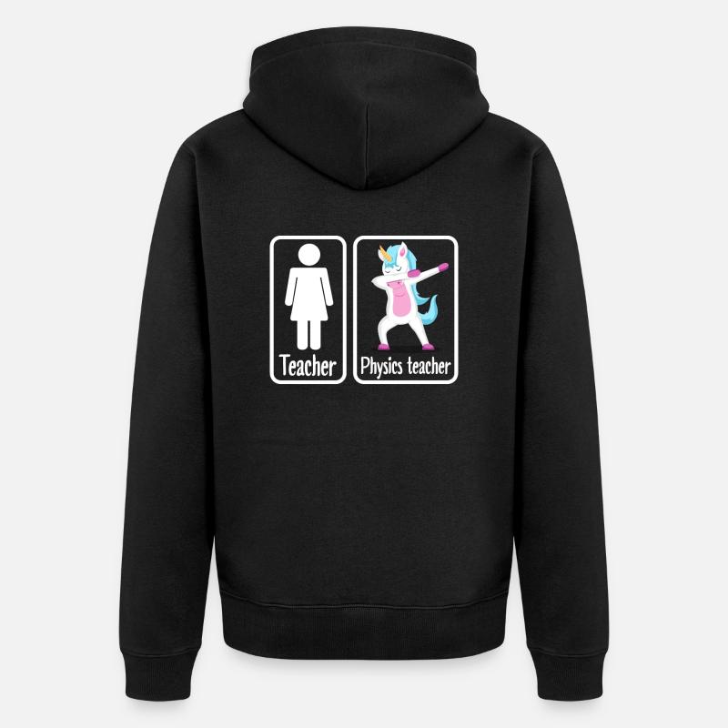 Professeur de physique physicienne - Veste à capuche bio Premium Unisexe - noir