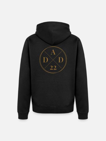 Dad 2022 - Unisex Premium Organic Zip Hoodie - black