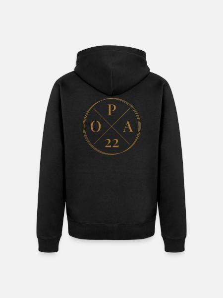 Opa 2022 - Unisex Premium Bio Zip Hoodie - Schwarz