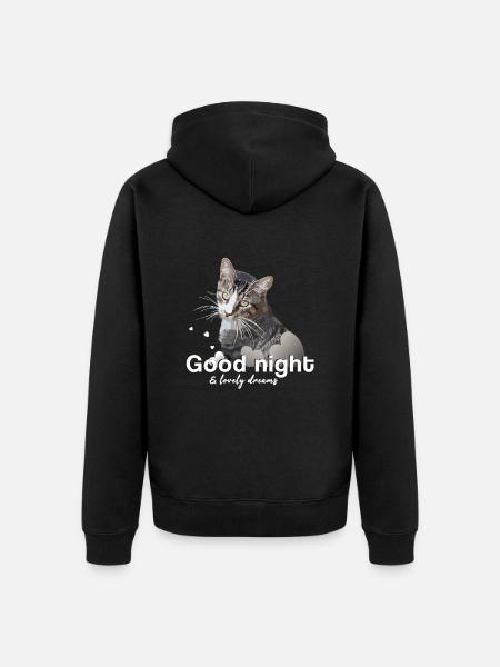 Schlafshirt gute Nacht good night - Ekologisk premiumluvjack unisex - svart