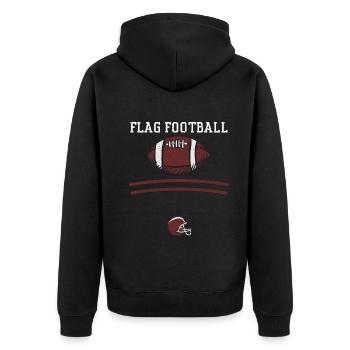 Flag Football - Football - Veste à capuche bio Premium Unisexe - noir - Dos - Nico (187cm)