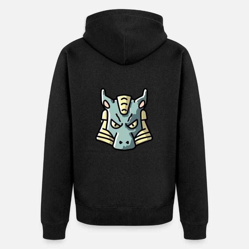 Dragon à l’air plus fin - Veste à capuche bio Premium Unisexe - noir
