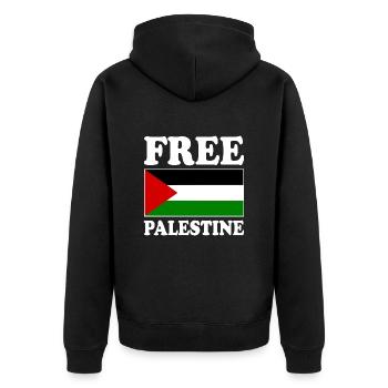 Free palestine - Veste à capuche bio Premium Unisexe - noir - Dos - Nico (187cm)