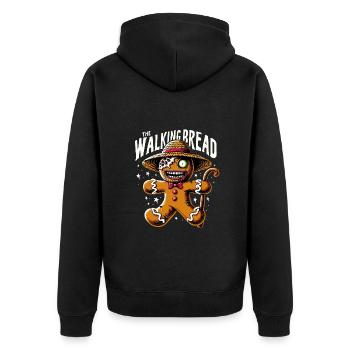 Halloween Le pain ambulant Pain d’épices Zombie Cool - Veste à capuche bio Premium Unisexe - noir - Dos - Nico (187cm)