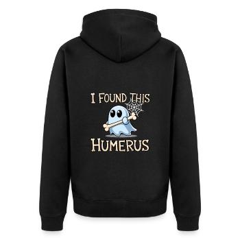 Halloween Ghost Nurse Bone Hospital - Veste à capuche bio Premium Unisexe - noir - Dos - Nico (187cm)
