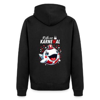 Carnaval de Cologne Wal rut Wiess Kölle Alaaf Cologne - Veste à capuche bio Premium Unisexe - noir - Dos - Nico (187cm)