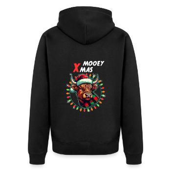 Noël de Noël de Noël de Noël - Veste à capuche bio Premium Unisexe - noir - Dos - Nico (187cm)