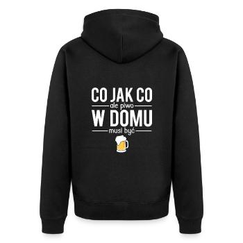 Co jak co ale piwo w domu musi byc - Veste à capuche bio Premium Unisexe - noir - Dos - Nico (187cm)