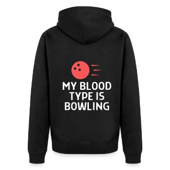Bowling Dictons Bowling Bowler Skittles Cadeau - Veste à capuche bio Premium Unisexe - noir - Dos - Nico (187cm)