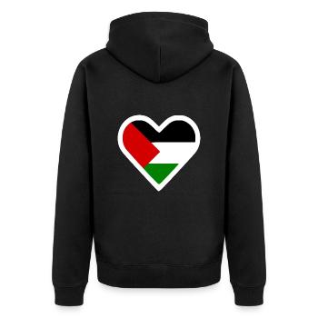 Free palestine - Veste à capuche bio Premium Unisexe - noir - Dos - Nico (187cm)