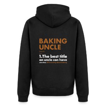 Boulanger Oncle Définition Cuisson - Veste à capuche bio Premium Unisexe - noir - Dos - Nico (187cm)
