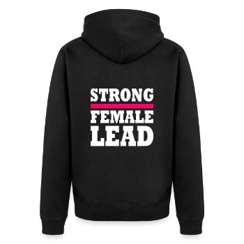 Strong female lead - Veste à capuche bio Premium Unisexe - noir - Dos - Nico (187cm)