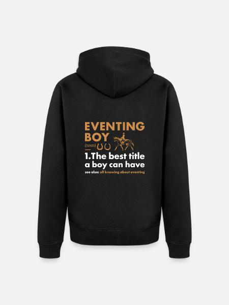 Rider Boy Definition Eventing - Unisex Premium Organic Zip Hoodie - black