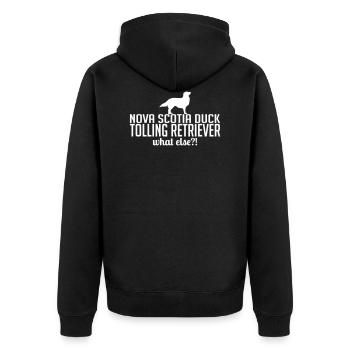 Nouvelle-Écosse bichon frisé quoi d'autre - Veste à capuche bio Premium Unisexe - noir - Dos - Nico (187cm)
