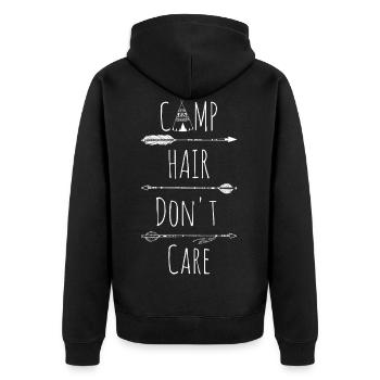 Camp Hair Do not Care - Veste à capuche bio Premium Unisexe - noir - Dos - Nico (187cm)
