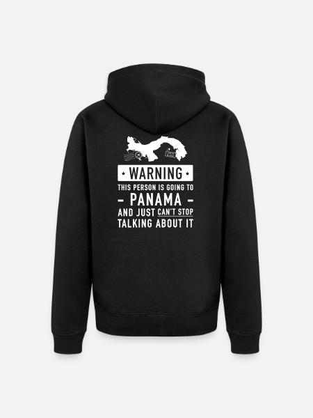 Original Panama holiday gift - Unisex Premium Organic Zip Hoodie - black