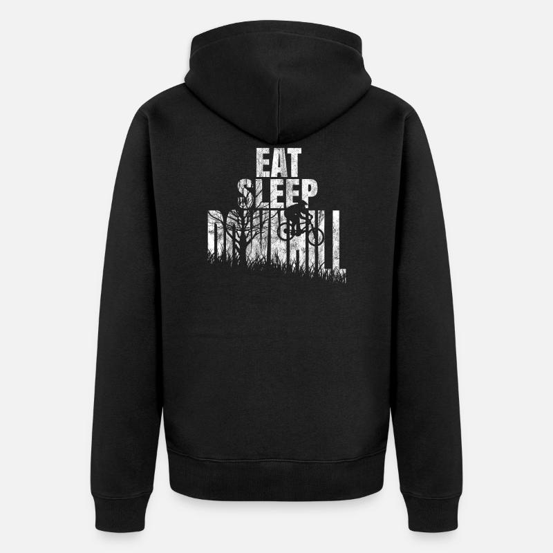 Downhill Gift Downhiller chemise - Veste à capuche bio Premium Unisexe - noir