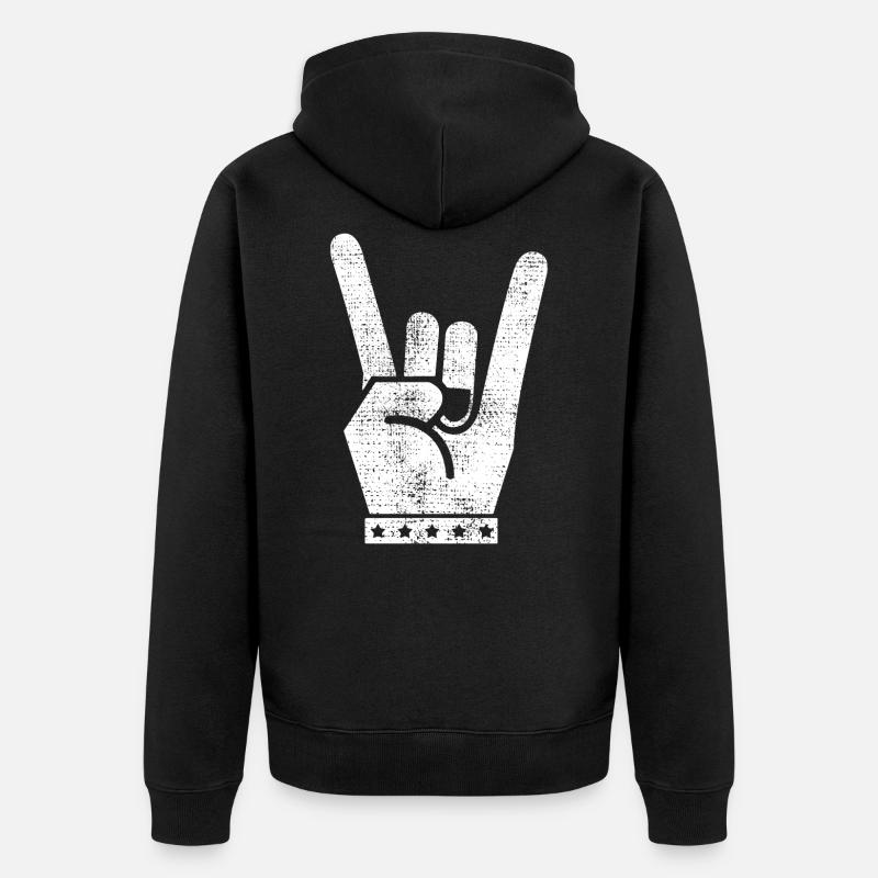 Rock And Roll - Veste à capuche bio Premium Unisexe - noir