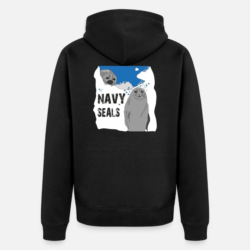 Navy Seals - Veste à capuche bio Premium Unisexe - noir