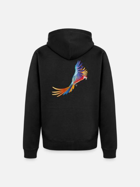 Ara - Unisex Premium Bio Zip Hoodie - Schwarz