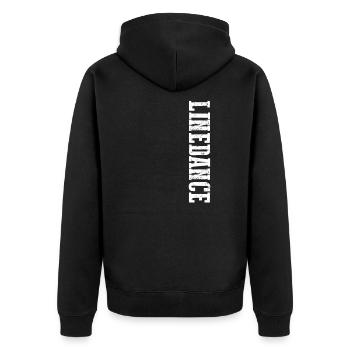 Linedance Line Dance Couple Dance Western Dance Gift - Unisex Premium Organic Zip Hoodie - black - Back - Nico (187cm)