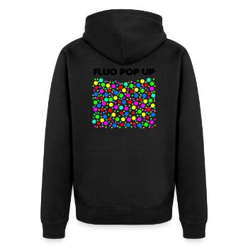 Fluo Pop Up Carpe Carpe Angler Carpe Carpe Poisson - Veste à capuche bio Premium Unisexe - noir - Dos - Nico (187cm)