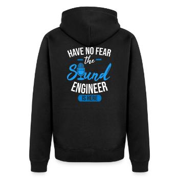 Tontechnicien Shirt Audio Ingénieur Sound Geschenk - Veste à capuche bio Premium Unisexe - noir - Dos - Nico (187cm)