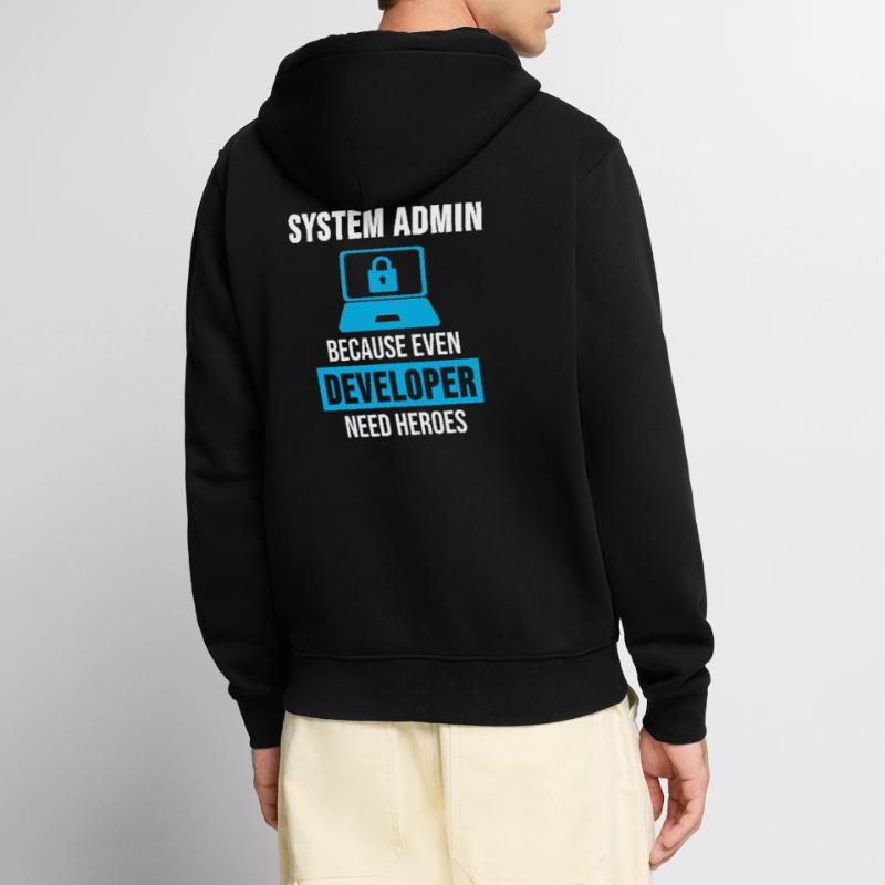 System Admin Administrator Programming Gift Unisex Premium Organic Zip Hoodie