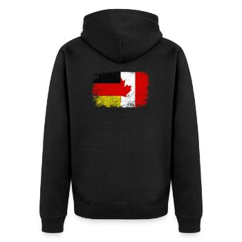 Canada Canada Drapeau Allemagne Cadeau Cool - Veste à capuche bio Premium Unisexe - noir - Dos - Nico (187cm)