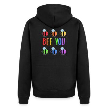 Gay Pride Homosexualité Gay Lesbienne Cadeau - Veste à capuche bio Premium Unisexe - noir - Dos - Nico (187cm)