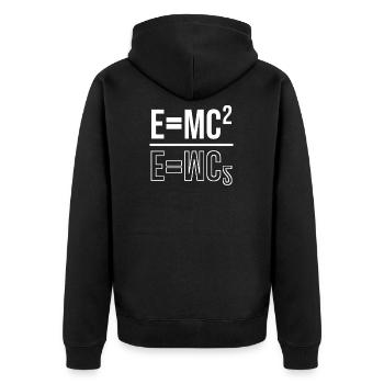 Emc2 Physics Phyic Professors Gift Student - Veste à capuche bio Premium Unisexe - noir - Dos - Nico (187cm)