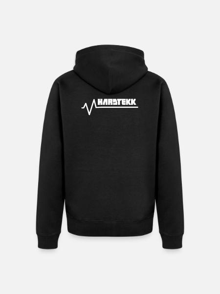 Hardtekk Hardtechno Festival Geschenk - Unisex Premium Bio Zip Hoodie - Schwarz