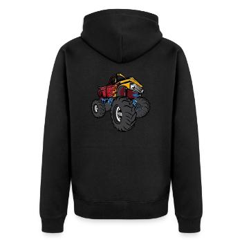 Monster truck - Veste à capuche bio Premium Unisexe - noir - Dos - Nico (187cm)