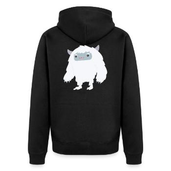 Yeti - Veste à capuche bio Premium Unisexe - noir - Dos - Nico (187cm)
