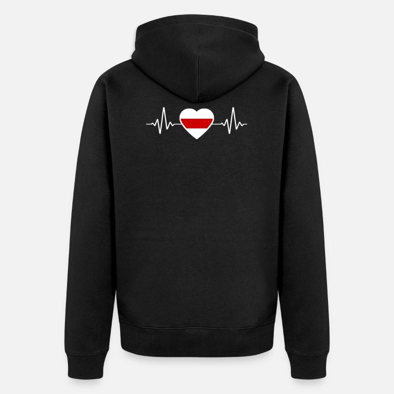 Belarus Belarus Belarusian Gift - Unisex Premium Organic Zip Hoodie - black