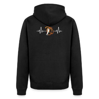 Cadeau de poi de feu d'art de feu de poi de feu - Veste à capuche bio Premium Unisexe - noir - Dos - Nico (187cm)