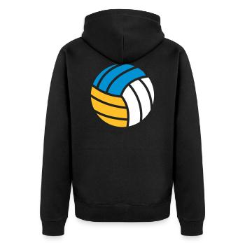 Beach-volley - Veste à capuche bio Premium Unisexe - noir - Dos - Nico (187cm)