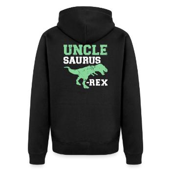 oncle - Veste à capuche bio Premium Unisexe - noir - Dos - Nico (187cm)