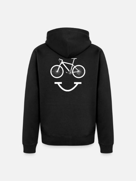 bicycle - Unisex Premium Organic Zip Hoodie - black