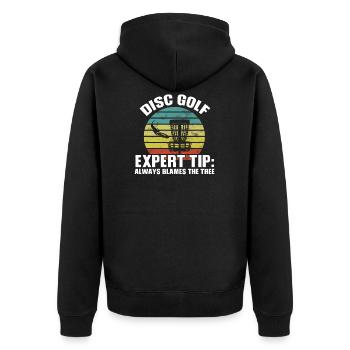 Disc Golf Disc Golf Tree Cadeau - Veste à capuche bio Premium Unisexe - noir - Dos - Nico (187cm)
