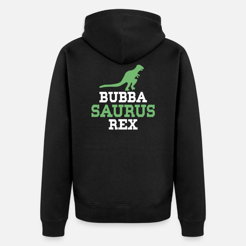 Bubba Saurus Rex - Unisex Premium Bio Zip Hoodie - Schwarz